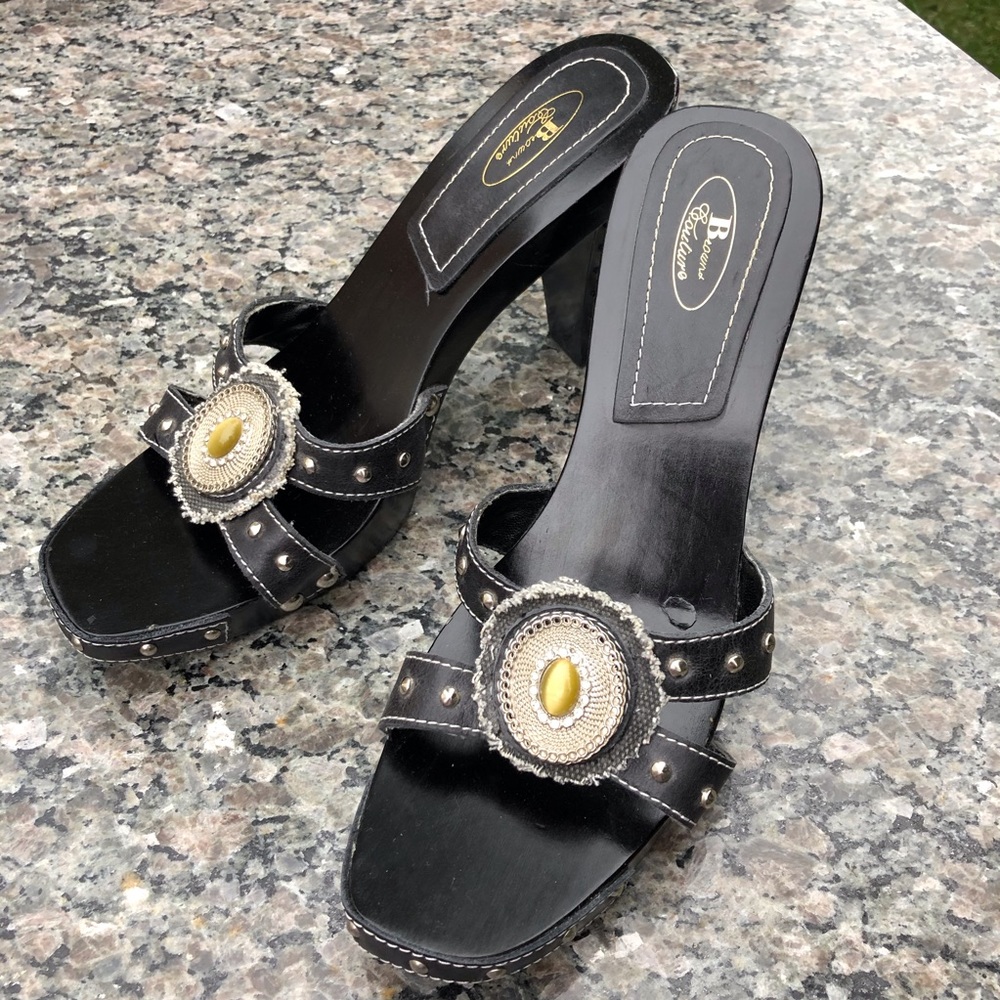 COUTURE Browns designer platform studded heels 💋